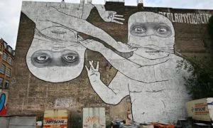 Berlin mural by Blu