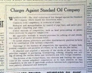 Report on Rockefeller's Standard Oil Company
