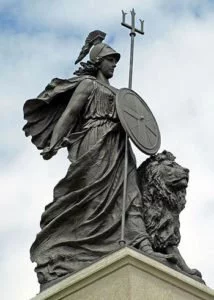 Statue of Britannia in Plymouth