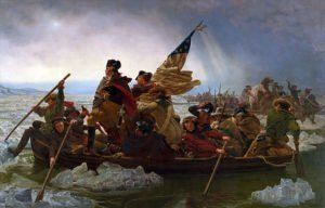 Washington Crossing the Delaware painting