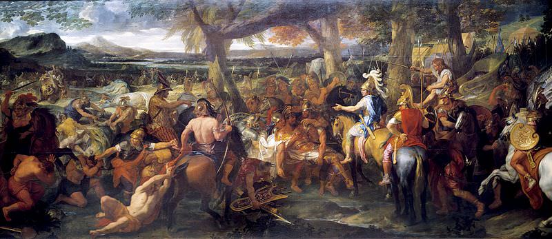 Battle of the Hydaspes painting