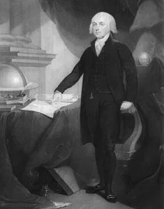 Engraving of President James Madison