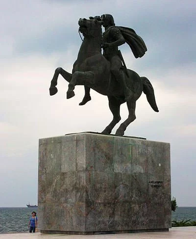 Statue of Alexander in Thessaloniki