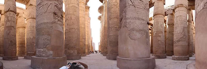 The great hypostyle hall at Karnak