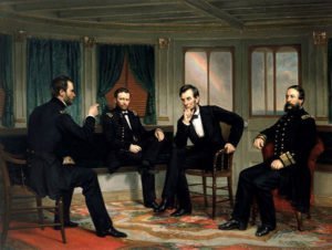 General Grant, President Lincoln, General Sherman and Admiral Porter