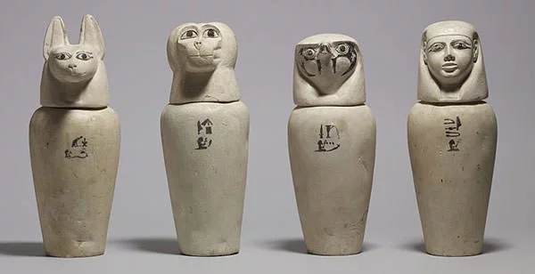 A Complete Set of Canopic Jars