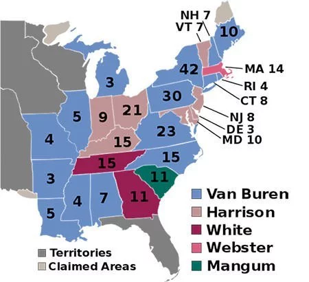 1836 U.S. election electoral college