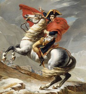 Famous portrait of Napoleon Bonaparte