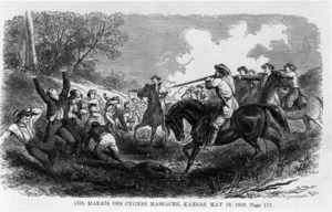 Marais des Cygnes massacre during Bleeding Kansas