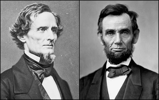 Jefferson Davis and Abraham Lincoln