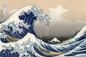 The Great Wave off Kanagawa (1833)