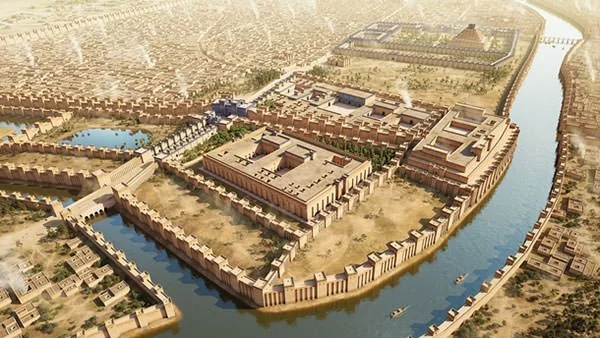 Depiction of ancient Babylon