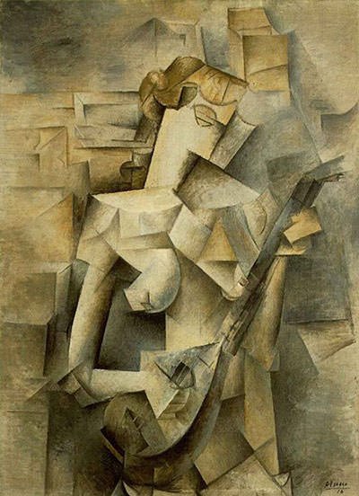 Girl with Mandolin (1910) - Pablo Picasso
