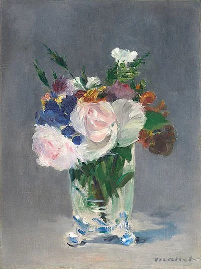Flowers in a Crystal Vase (1882)