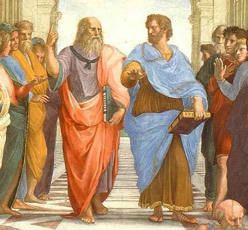 Plato and Aristotle in School of Athens