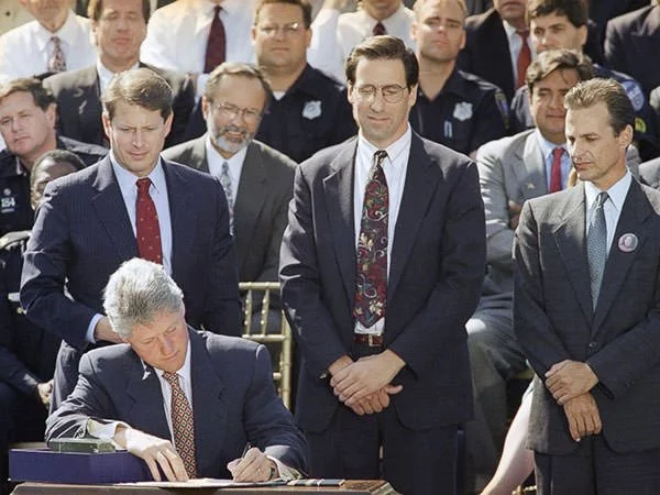 President Clinton signs the Crime Bill of 1994