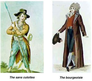 Lower class people and the bourgeoisie