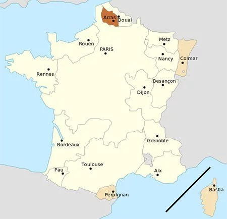 French parlements in 1789