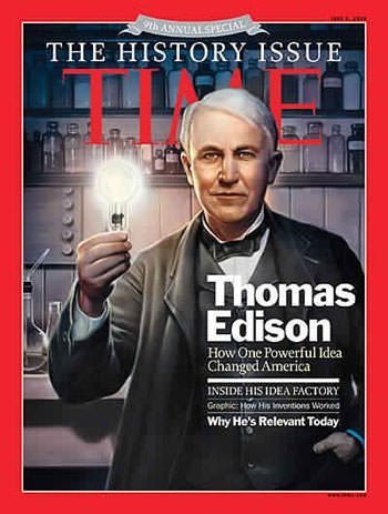 Thomas Edison on TIME magazine