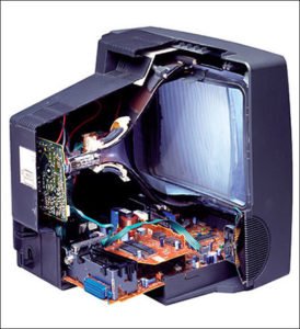 Cathode Ray Tube in a TV