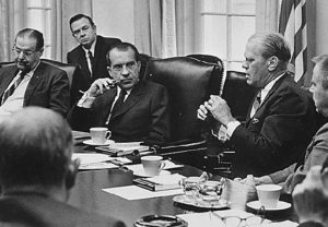 Gerald Ford with President Richard Nixon