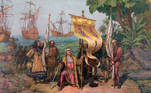 Christopher Columbus Landing in New World