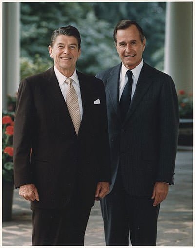 President Reagan and Vice-President Bush