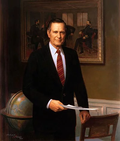 George Herbert Walker Bush presidential portrait