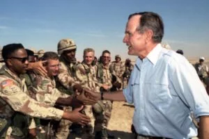 President Bush during Gulf War