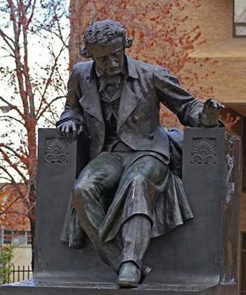 Statue of Edgar Allan Poe in Baltimore