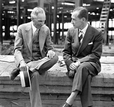 Henry Ford and Edsel Ford