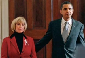 President Obama with Lilly Ledbetter