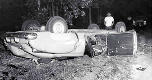 The car crash that killed Pollock