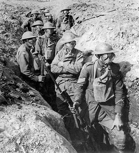 Australian soldiers in the Second Battle of Ypres