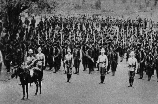British troops in Togoland, 1914
