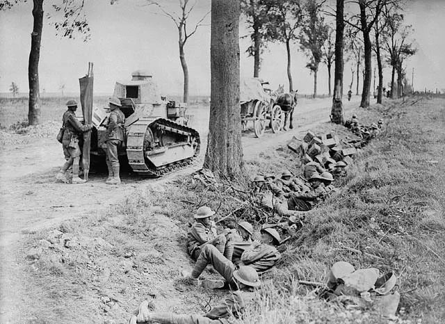 Canadian troops in the Second Battle of Cambrai