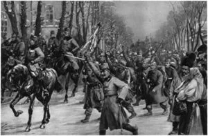 Austrians invade Serbia in 1914