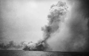 Destruction of HMS Queen Mary at the Battle of Jutland