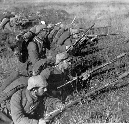 German soldiers at the First Battle of the Marne