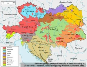 Austria-Hungary ethnic groups in 1910