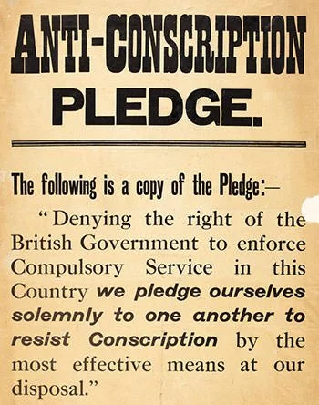 Ireland Anti-conscription pledge