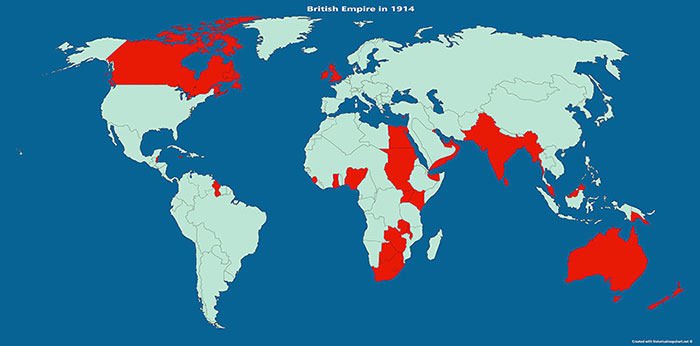 The British Empire in 1914