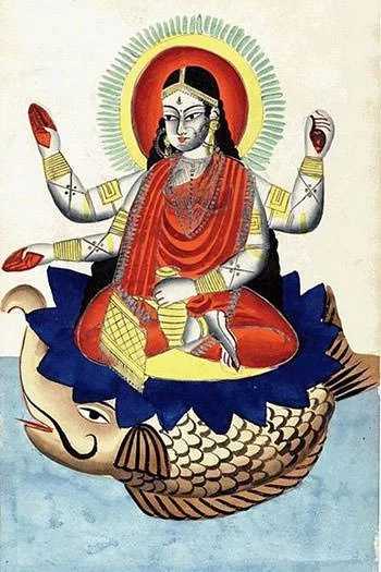Goddess Ganga on Makara