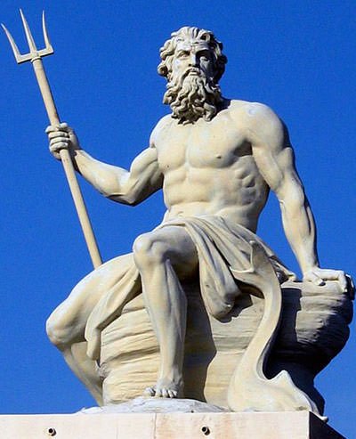 Poseidon statue in Copenhagen