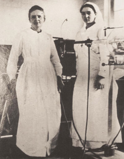 Marie Curie and her daughter Irene