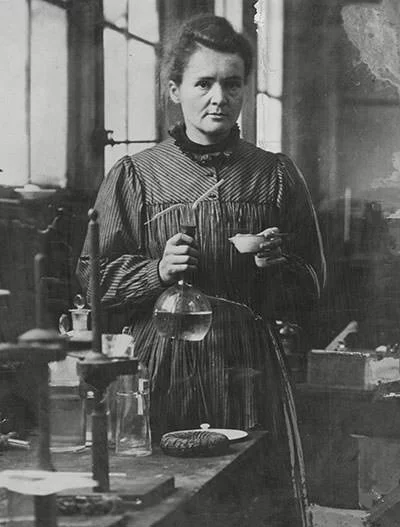 Marie Curie in her Paris laboratory