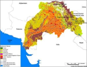 Indus River Basin map