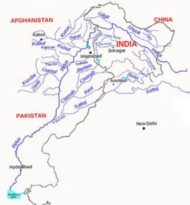 Major Tributaries of Indus