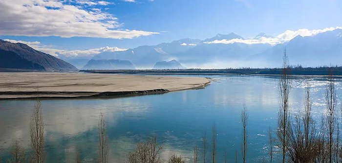 Indus river in Gilgit-Baltistan