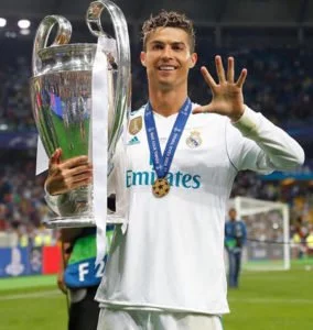Cristiano Ronaldo 5th Champions League Trophy